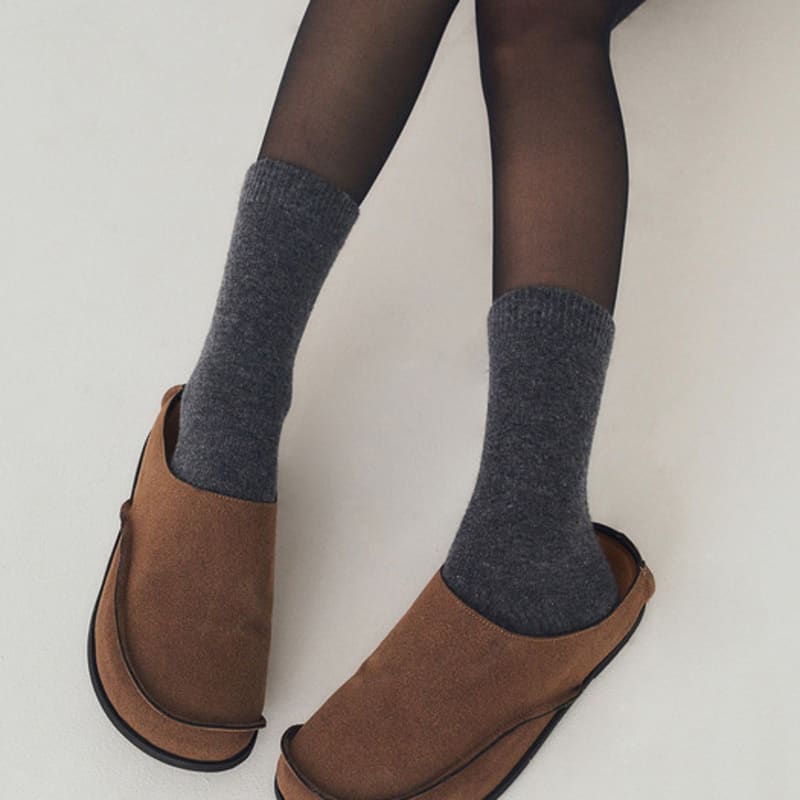 LOEIL Woll-Einfarbsocken - 5 Farben