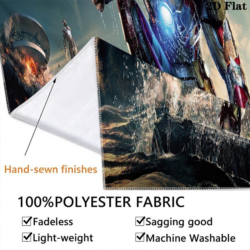 Iron Man Tech Showcase Tapestry Wallmounted Background Cloth Christmas Gift Work Of Art Wall Covering Decoration