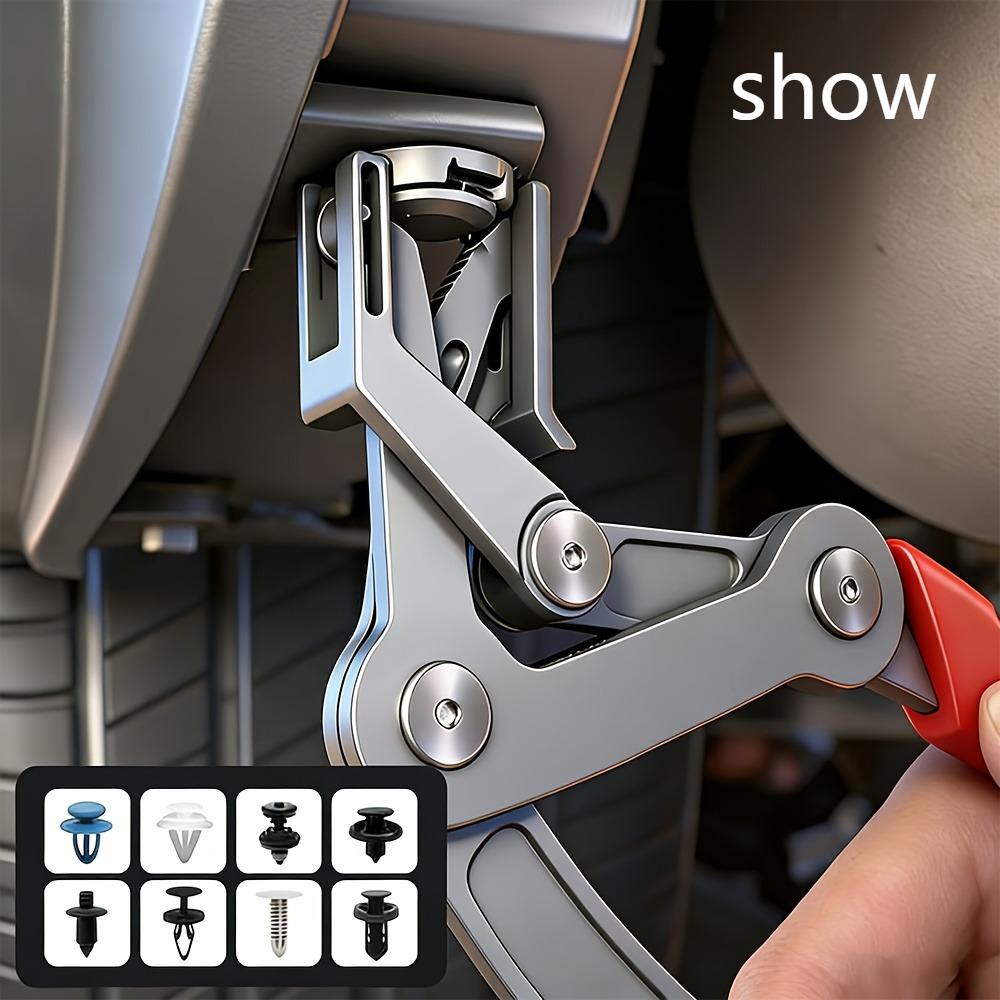 Car Clip Removal Pliers For Plastic Rubber Round Rivet Fasteners, Auto Interior Door Panel Chassis Trunk Clip Remover Repair Hand Tool For Vehicle