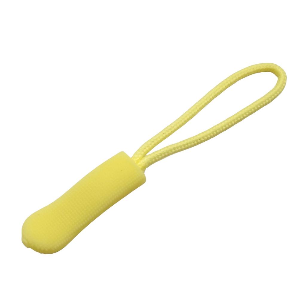 Colored PVC Zipper Pull Rope with Removable Drawstring and Rubber Pull Tab for Bags and Luggage