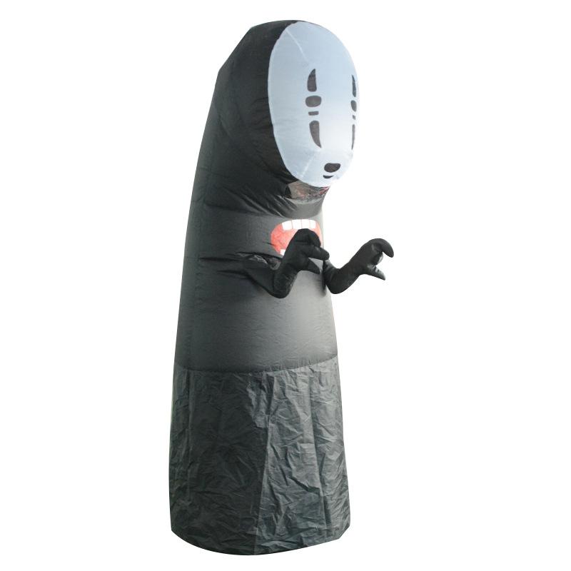 Halloween Spirited Away Bezimienny Mężczyzna Kostium do Zabawy Bal Maskowy KTV Impreza Rekwizyty Nadmuchiwany Kostium
