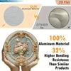 Antiker barocker goldener verzierter Rahmen Metall Wandkunst, zartrosa Rosen & grünes Laub Blumenschild, Elegante Wohnkultur