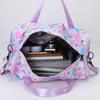 Neue Sport-Kurzstrecken-Reisetasche Trocken- und Nassseparation faltbare Handtasche Damenmode bedruckte erweiterbare Fitness-Tasche