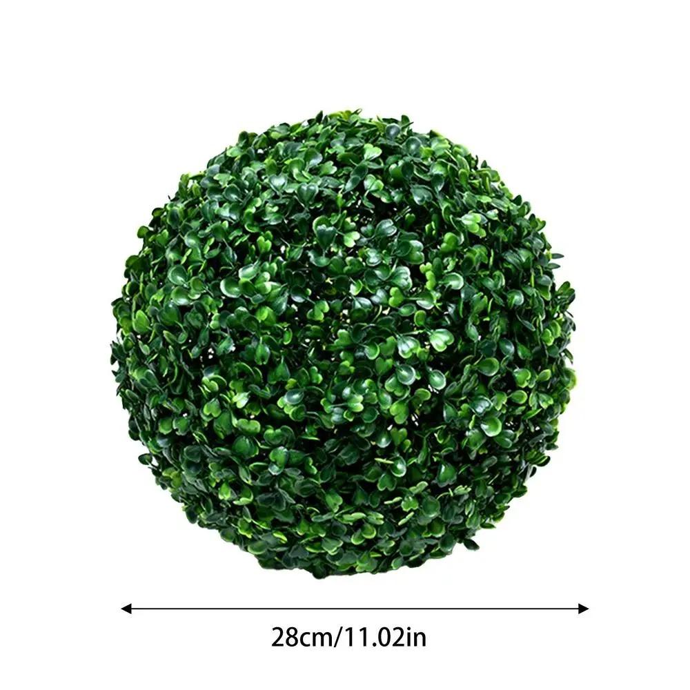 1PC Artificial Green Plant Grass Ball Simulated Boxwood Decorative Ball Balcony Courtyard Garden Wedding Home Decors