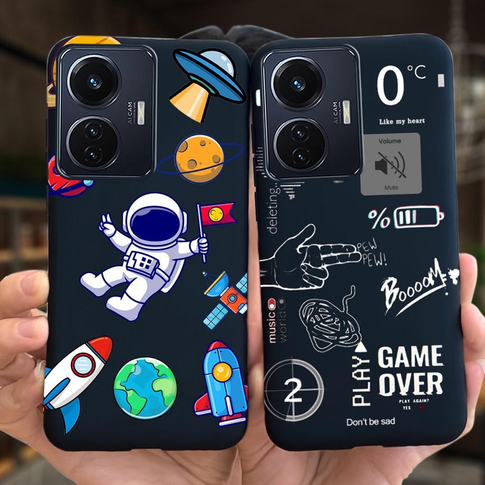 Cute Animal Cartoon Case For Vivo Y55 4G 5G Cases Luxury Silicone Cover For Vivo Y75 4G 5G Fundas Silicone Cool Style Bumper