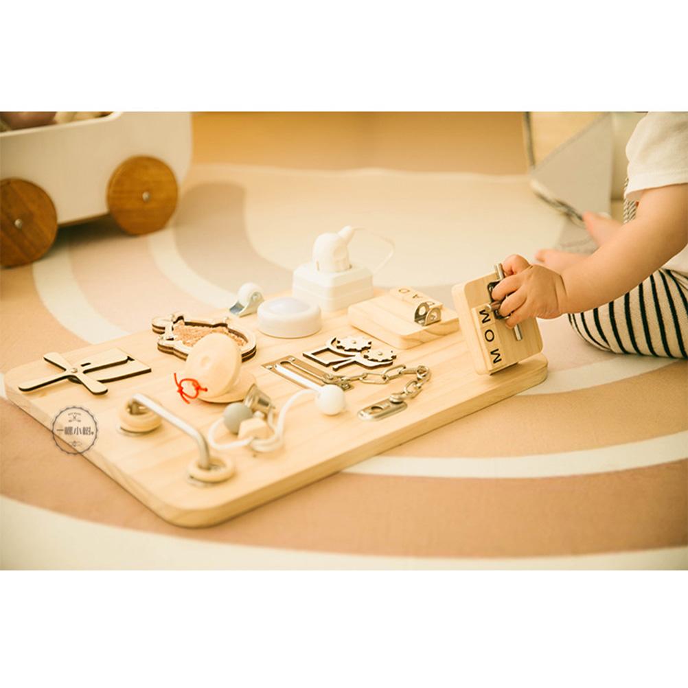 Busy Board Montessori Sensory Toy for Toddlers Early Learning Activity Cube