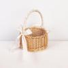 1Pcs Woven Flower Basket Rattan Storage Basket Handmade Organizer Rustic Storage Rack for Entryway Shoes or Toys