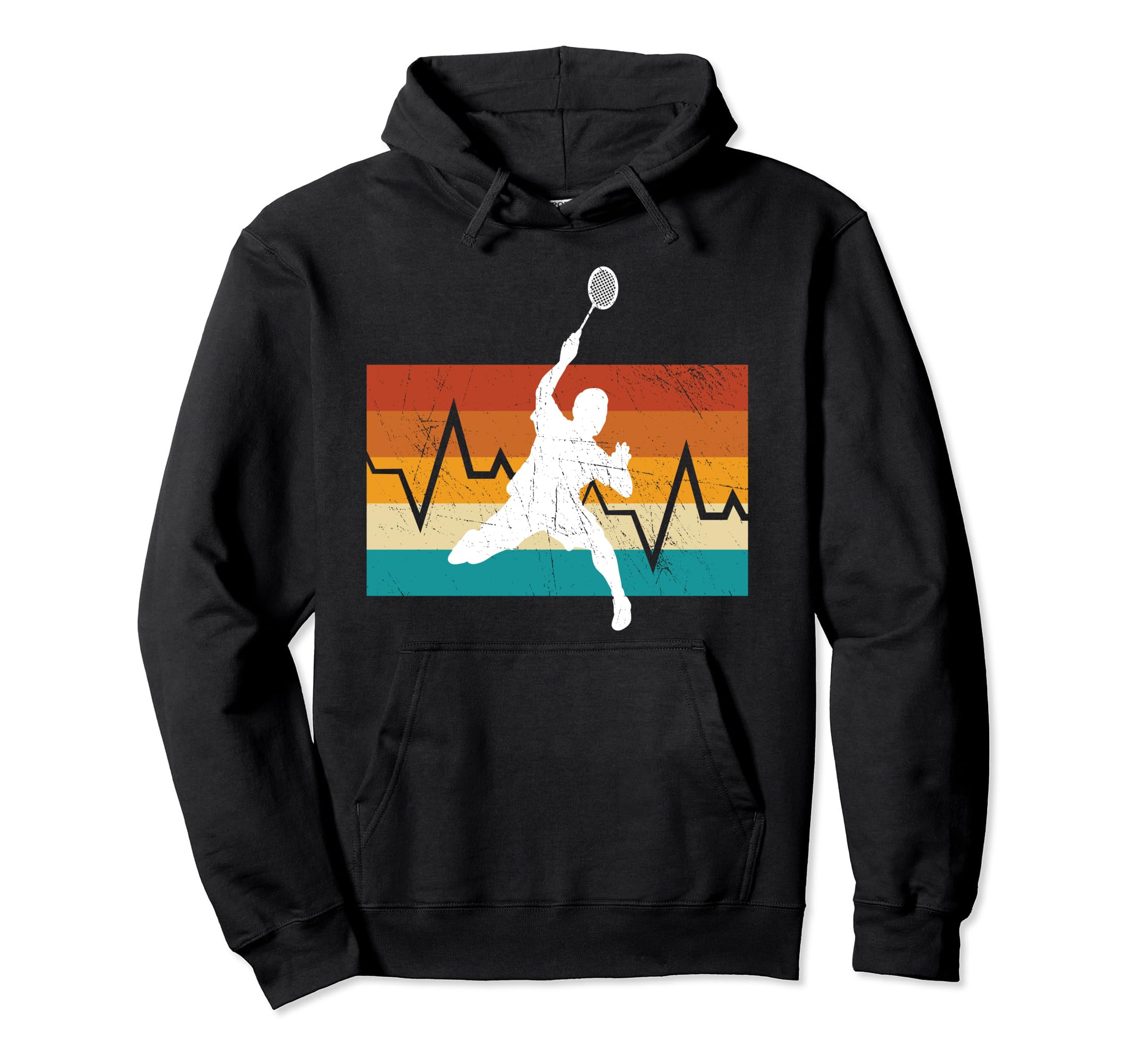 

Badminton Heartbeat Shuttlecock Player Badminton Racket Set Hoodie