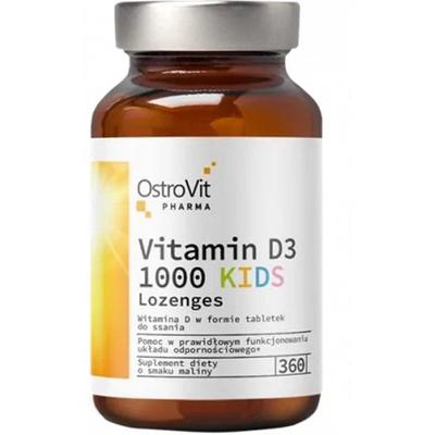 OstroVit Pharma Vitamina D3 1000 pastiglie per bambini, 360 compresse