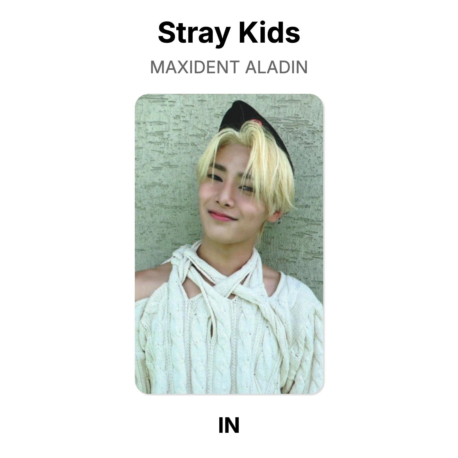 Stray Kids MAXIDENT ALADIN Official Photocard I.N