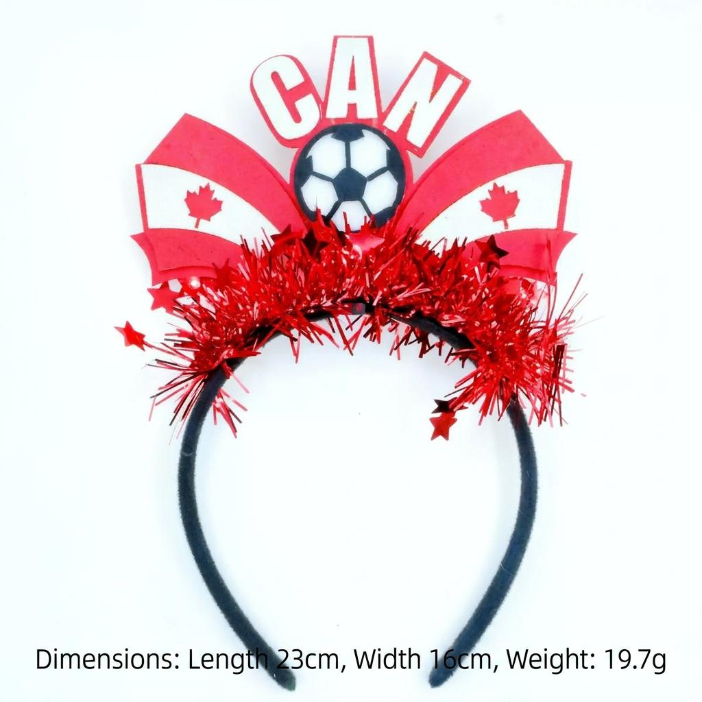 2026 Football Event National Team Flag Headband, Soccer Fan Cheering Hair Hoop Headwear For Cheerleading Fan Hair Hoop