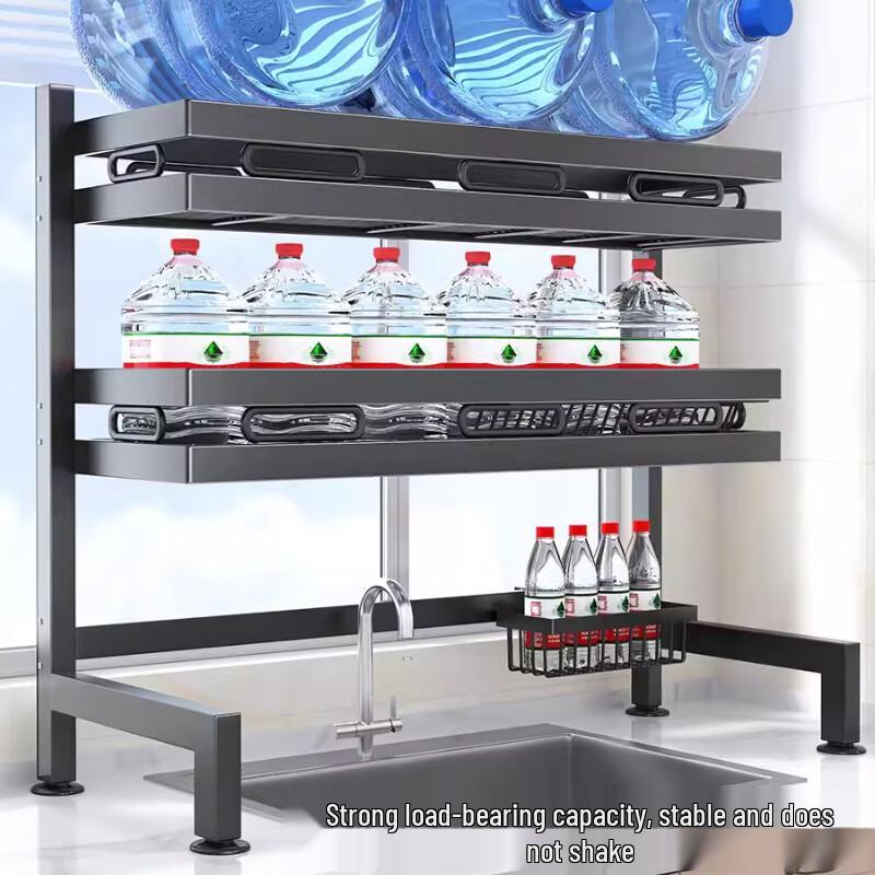 Double-Layer Kitchen Sink Dish Drying Rack