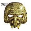Dekorative Gotische Maske, Gruselige Halloween-Vampir-Schädelmaske, Horror-Halbmaske für Maskenball, Kostüm, Cosplay-Requisite