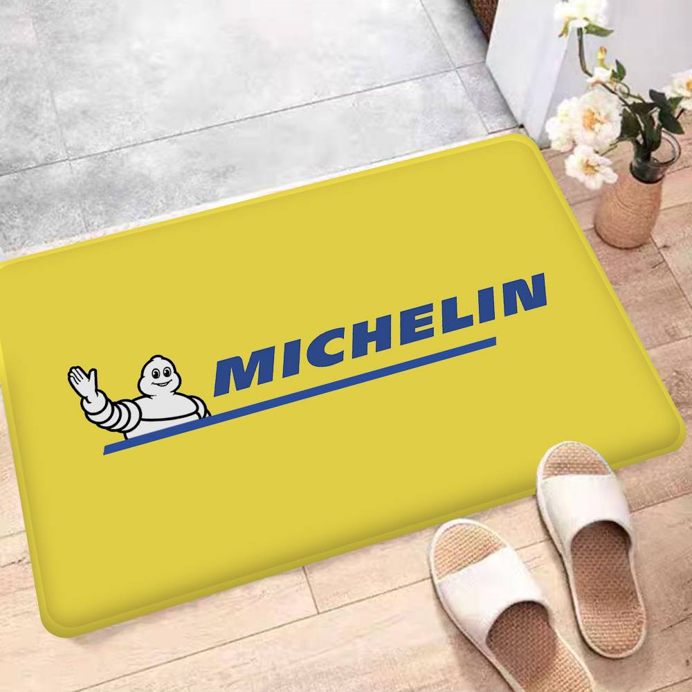 M-Michelins Logo Bathroom Mat Anti-slip Absorb Water Long Strip Cushion Bedroon Mat Hotel Decor Mat