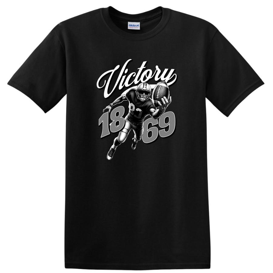 Victory Football Player 1869 Graphic T Shirt Sport Gift Athletic Tee 3XL