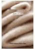 Autumn-Winter Cashmere Double-Strand Thickened Half-High Collar Cable Knit Pullover Sweater