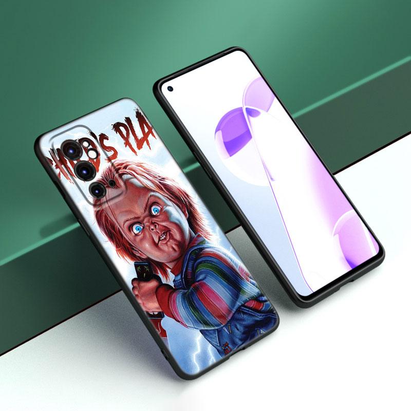 Chucky Doll Horror Movie Black Silicone Phone Case For OnePlus