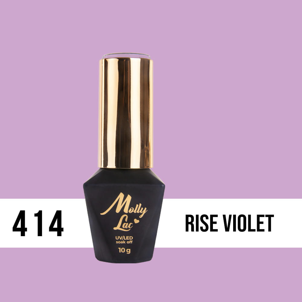 Lakier Hybrydowy Led/Uv Gel Polish Mollylac Limited Edition Nr 414 Rise Violet 10 G