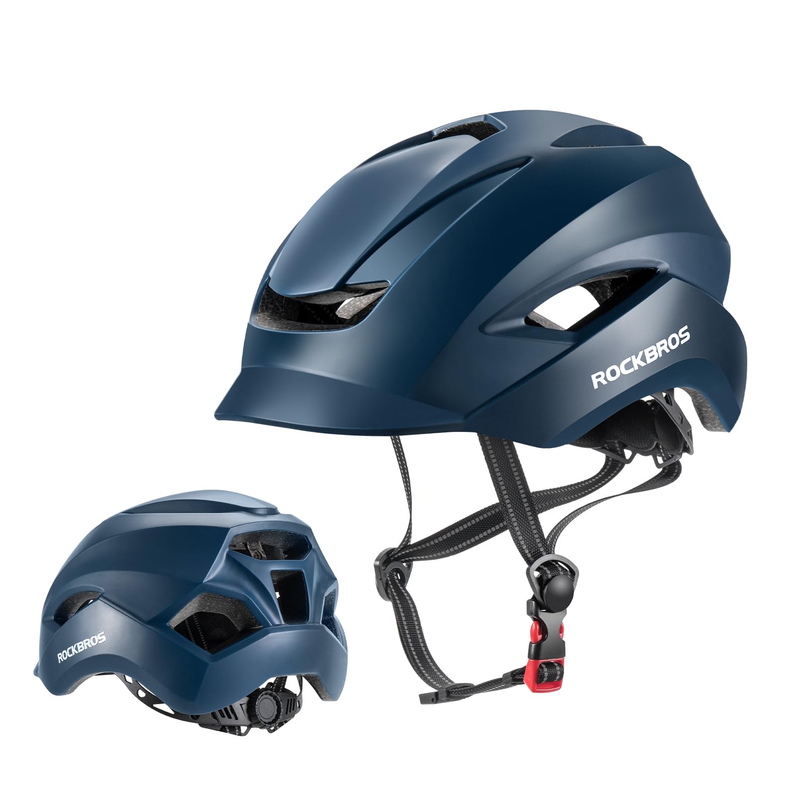 

Велосипедный шлем ROCKBROS для шоссейных велосипедов, рекомендованный для головы дюймов, велосипедный шлем для города и урбана, регулируемый, для старшеклассников и взрослых, для велосипедов, синий