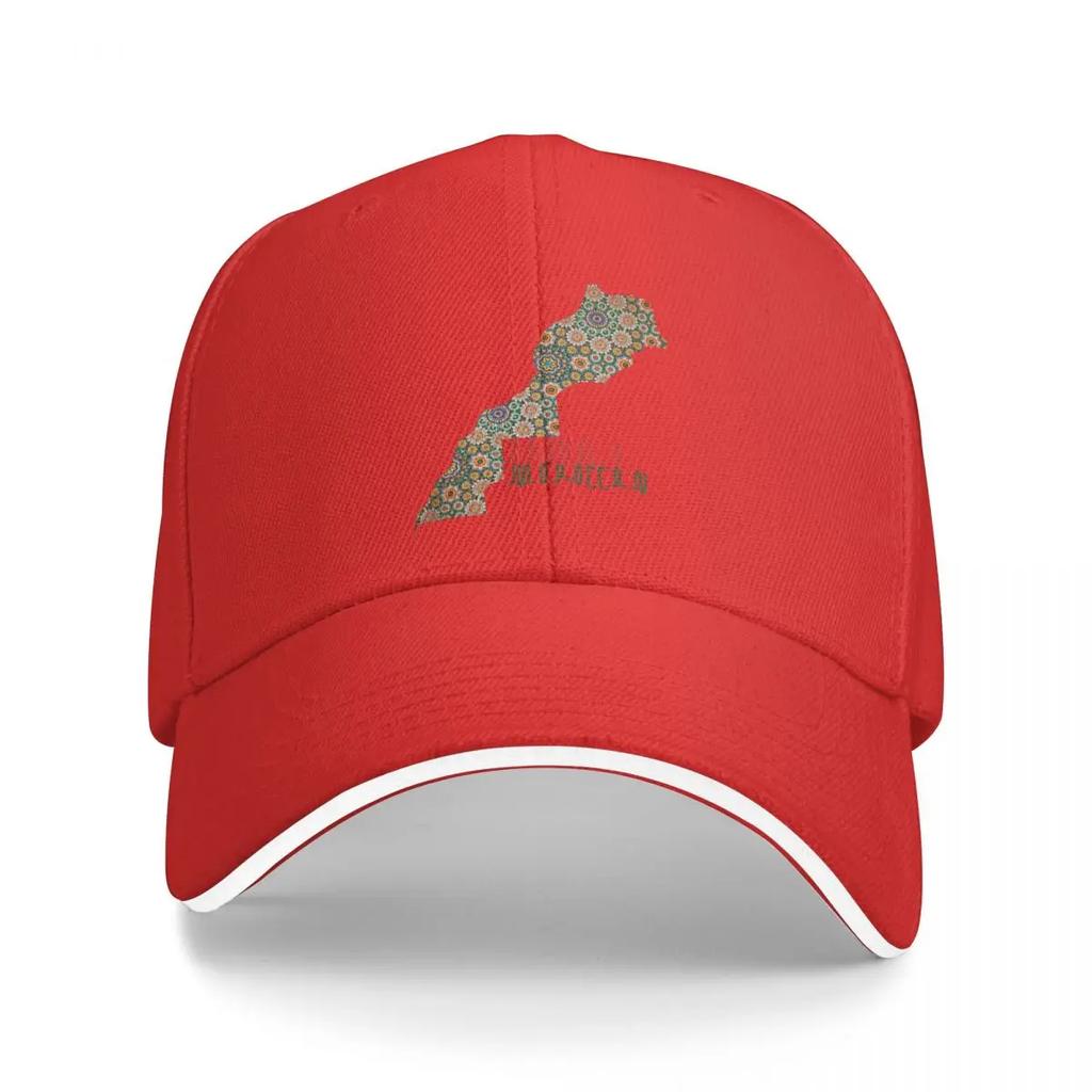 Baseball Caps Retro Morocco Map T Shirt Vinatge Moroccan Culture Fans Gift Graphic Unisex Outdoor Summer Hats