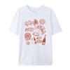 Summer Ocean Coastal Graphic Tees Trendy Retro Aesthetic La Dolce Vita T Shirt Cute Oyster Wine Shirt Beach Vacation Women Tops
