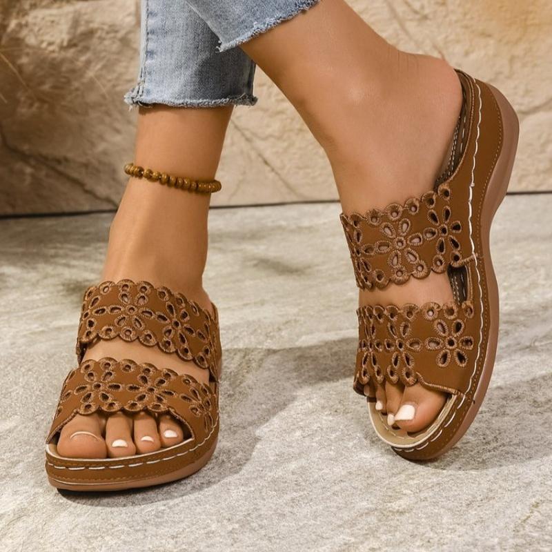 Fashion Women Slippers Summer New Peep Toe Comfortable Beach Sandals Fish Mouth Wedges Casual Comfortable Slippers Women Slides Women