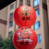 30cm Lucky Lantern Ornament Round Shape Festival Lantern Chinese Paper Lantern  Spring Festival