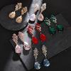 Luxury Diamond-accented Teardrop Earrings - Vintage Royal Style  Statement Earrings  Unique Fashion Jewelry