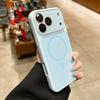 Matte for Magsafe Camera Film Case for iPhone 15 16 Pro Max 13 14 Instantly Change To 17 Pro Max Liquid Silicone Cover
