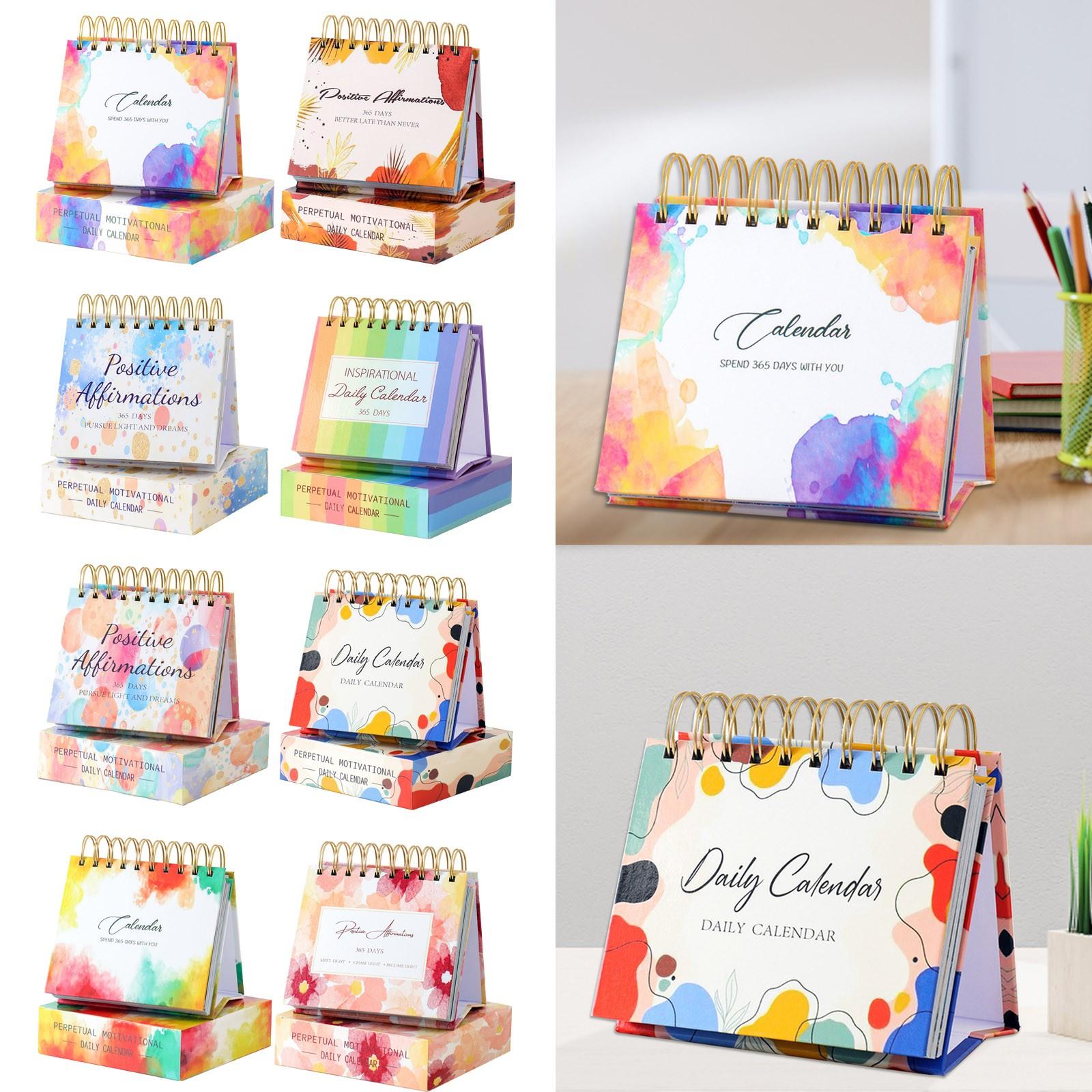 

Английский настольный календарь на 2024 год, креативное вдохновляющее украшение для рабочего стола, календарь на 365 дней