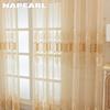 1PC NAPEARL European Luxury Embroidered Sheer Curtain, Retro Three-dimensional Embroidered Curtain for Living Room Bedroom Home Decor