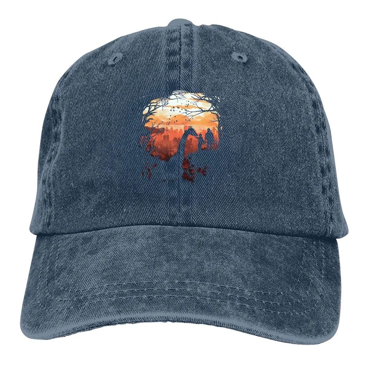 

Pure Color Dad Hats Fashion Women s Hat Sun Visor Baseball Caps The Last of Us Game Peaked Cap Adjustable темно-синього кольору