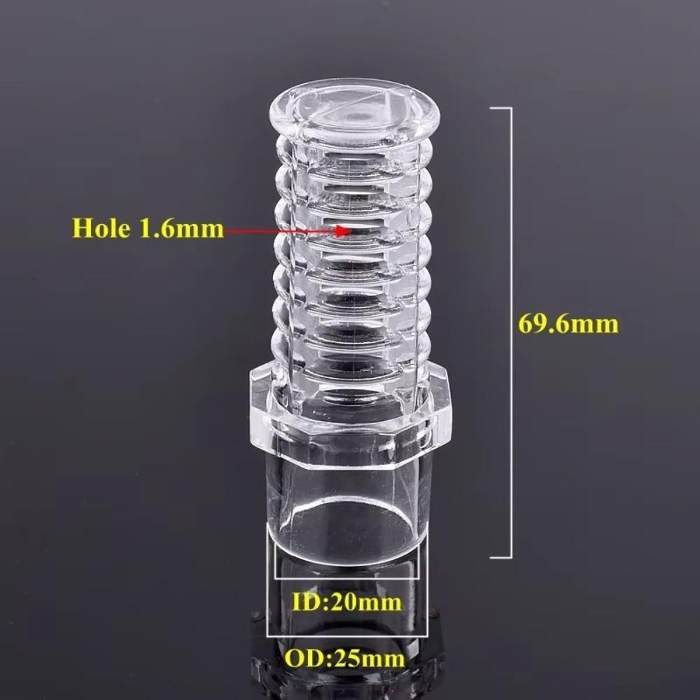 1pcs Acrylic Acrylic Pervious Flower Basket Transparent Outer Diameter 20/25mm Fish Tank Water Inlet Fence