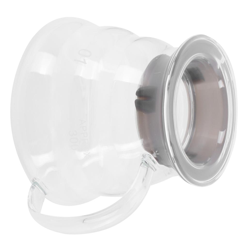 Glass Coffee Server Professional Glass Coffee Carafe Coffee Pot for Bar Kitchen Counter300ml