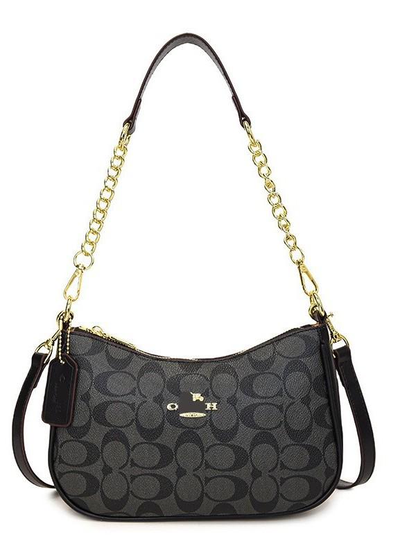 Řetízková kabelka ve tvaru knedlíku s potiskem písmen: Všestranná 25cm módní kabelka přes rameno a crossbody