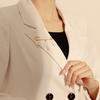 Korean ins trendy retro chain pin brooch street trendy metal decoration hip hop suit accessories men