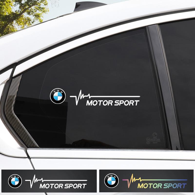 DJSA5 Creative Stickers Car Window Stickers Emblem Decor Decals For BMW F30 F10 E90 F20 E46 E60 E70 E39 E36 E87 X7 E92 E28 X3 X4 X5 X6