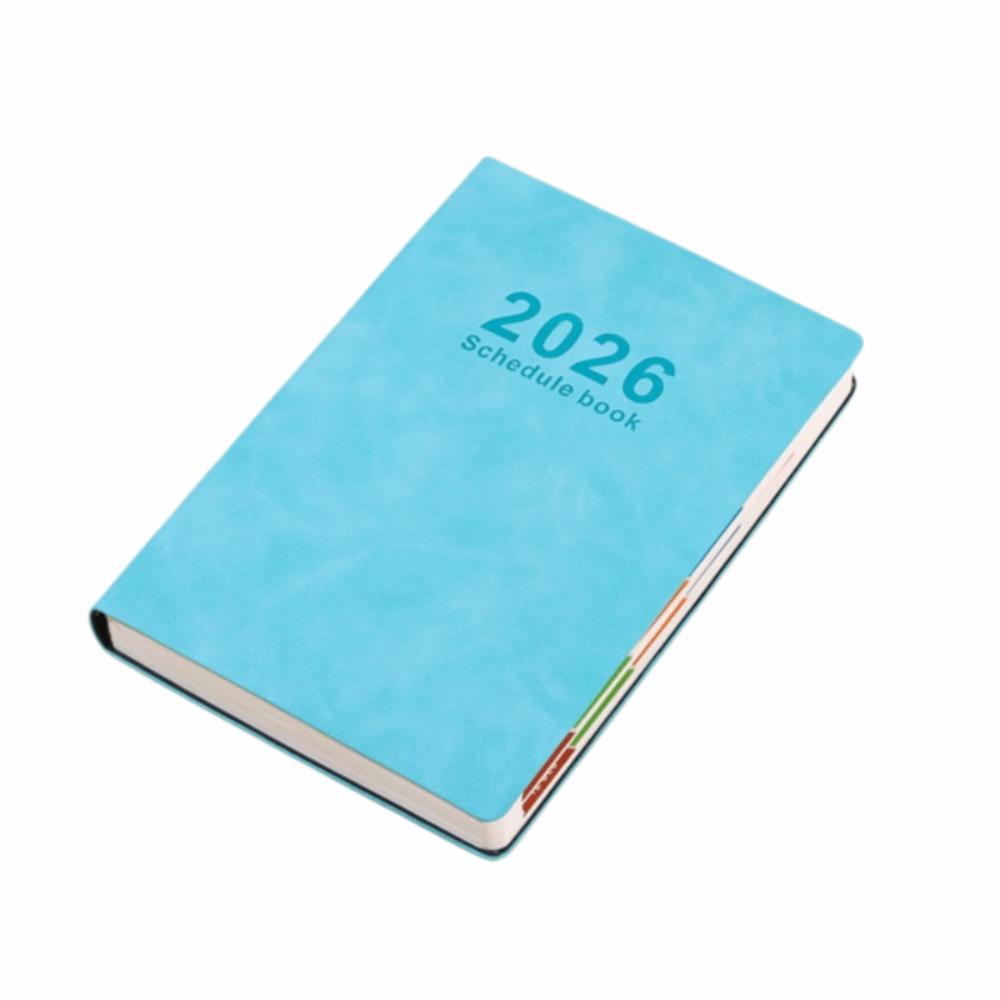 English 2026 Schedule Planner Notepad Wear-resistant 12 Months a5 Agenda Planning Notebook Thick Paper Simple