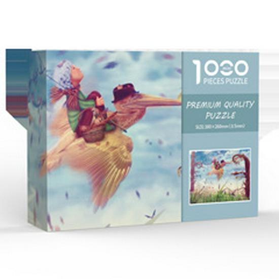 1000-Piece Mini White Jigsaw Puzzle for Adults