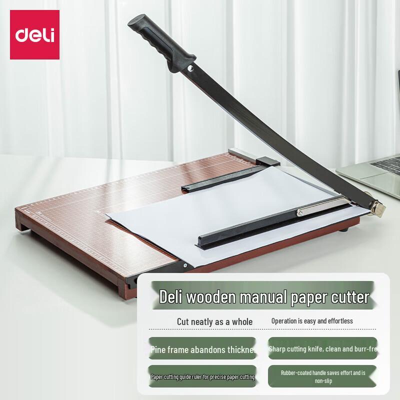 Deli 8001 Wooden Paper Trimmer