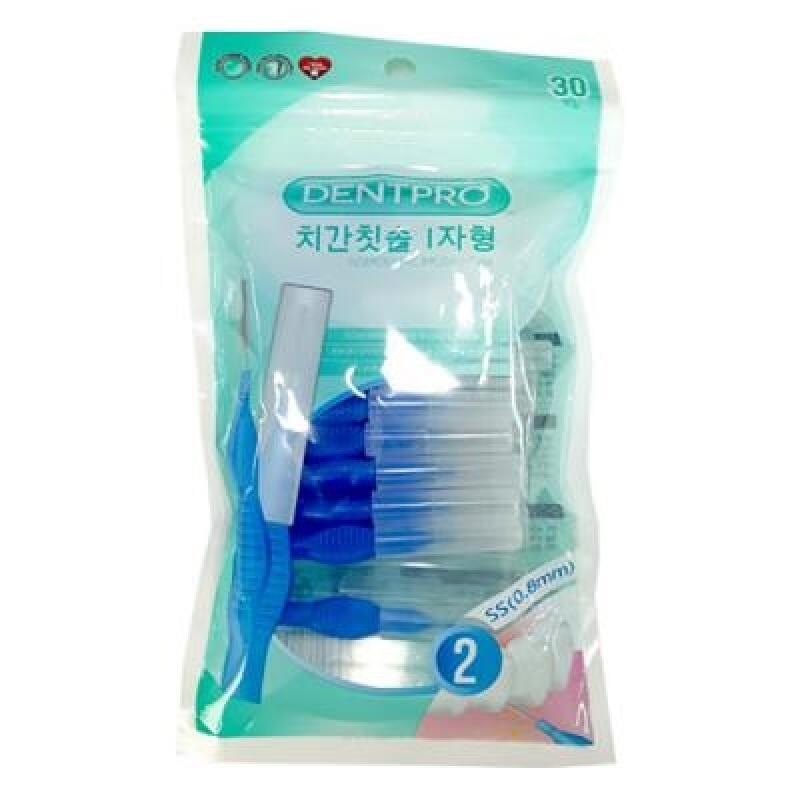 I-shaped Interdental Brush, 30 Pieces, Bag Packaging, Cap 1160