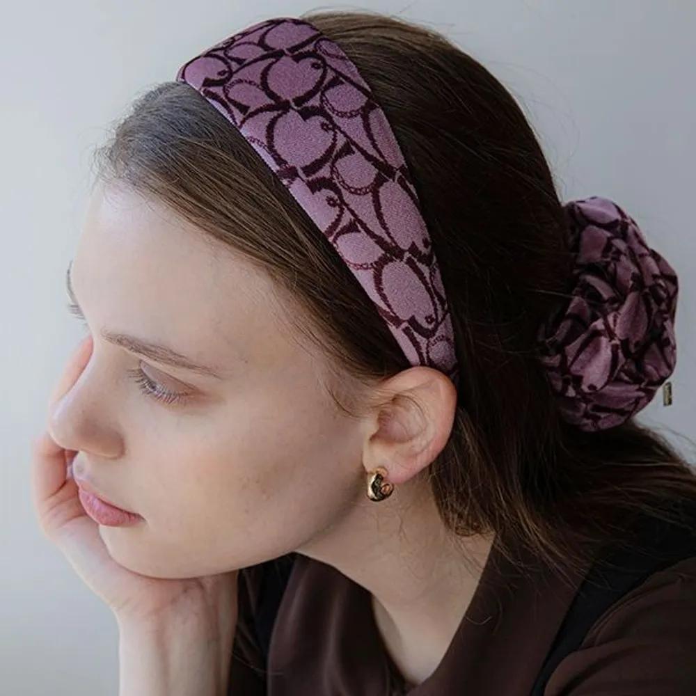 Velvet Pattern Hairband LFHB0712 pink