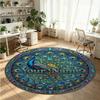Adorno de Mandala (202) Alfombra de Terciopelo Redonda con Cristales Personalizada con Nombre y Texto Felpudo Personalizado Decoración del Hogar Alfombra de Cristal Antideslizante