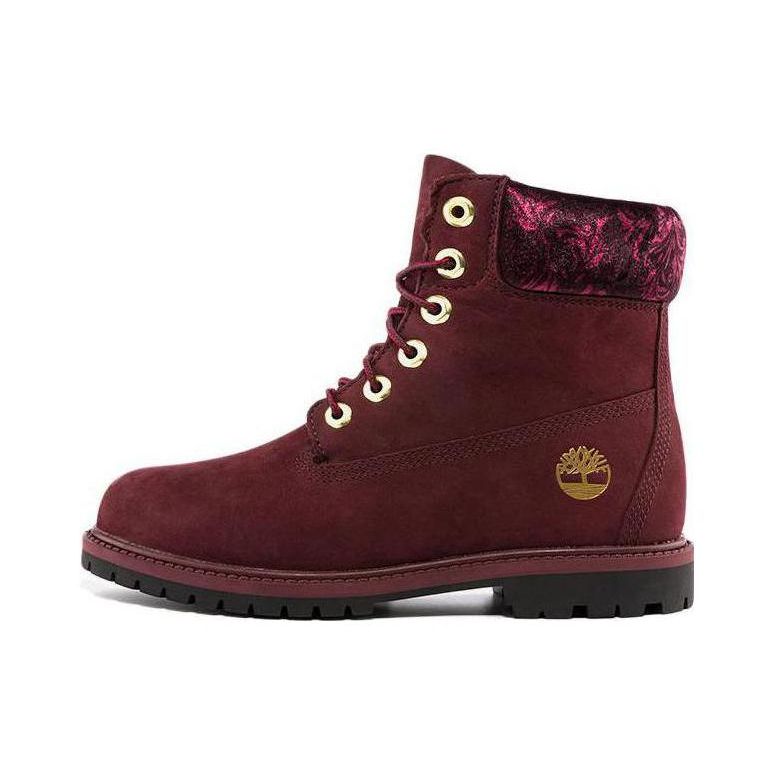 

Timberland Outdoor Casual Waterproof Durable Short Boots Women boots Burgundy A5M6G 35.5