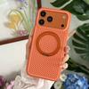 Applicable to iPhone11PROMAX two-color honeycomb heat dissipation 111 degrees rotating magnetic suction bracket Apple 11 mobile phone case