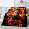 Couverture Affiche de Film d'Horreur Halloween Parfaite Toutes Saisons Douce Confortable Canapé Bureau Sieste Voyage Cadeau Festif
