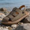 Große römische Sandalen für Herren – Atmungsaktive Outdoor-Sandalen für Strand und Freizeit, auch als Hausschuhe verwendbar