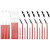 24Pcs Cutlery Set Stainless Steel Dinnerware Knives Fork Spoon Dinner Tableware Party Kitchen Flatware Silverware Set