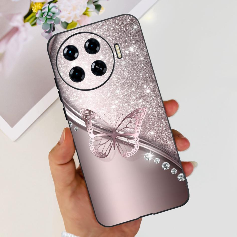 Für Tecno Spark 20 Pro+ KJ7 Hülle 2024 Süßes Herz Dinosaurier Cartoon Stoßfest Weiche Hülle Für Tecno Spark 20 Pro Plus Etui Funda