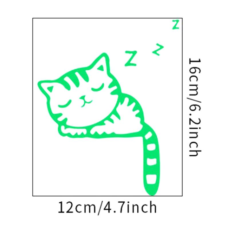Kreslená Svítící Samolepka na Vypínač Svítící ve Tmě Samolepky na Zeď Domácí Dekorace Dekorace Dětského Pokoje Zelená Žlutá Modrá Svítící